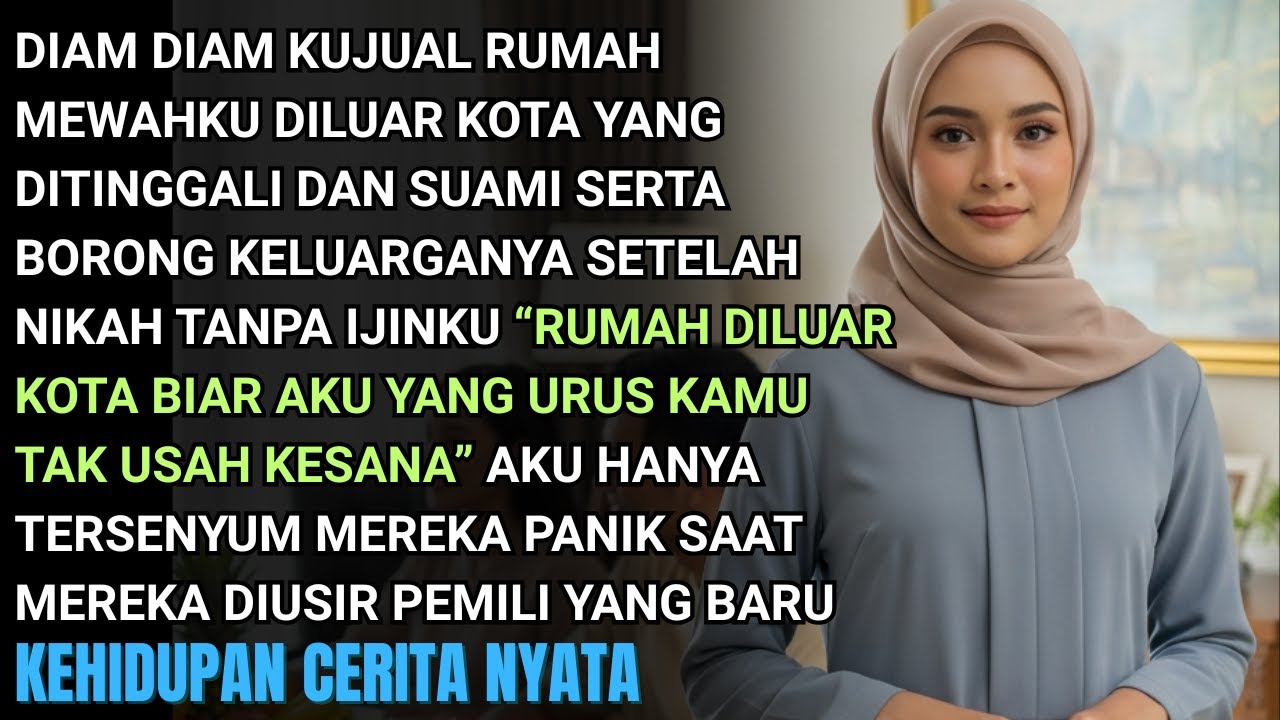 KUJUAL RUMAHKU STELAH SUAMI NIKAHI PLAKOR TNP IJIN BOYONG KELUARGA  KERUMAHKU DILUAR KOTA - IA PANIK