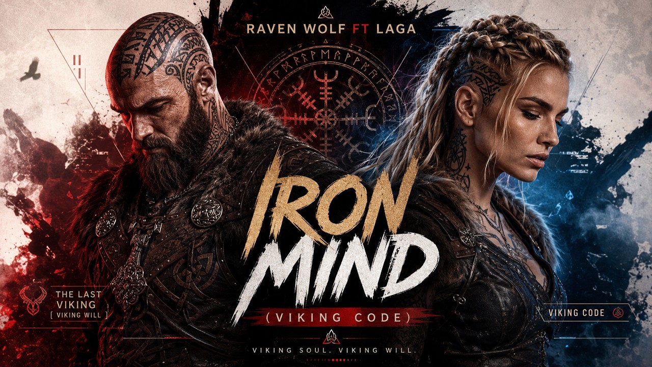 Raven Wolf ft Laga - IRON MIND (VIKING CODE) 🔥| Epic Viking Rap | Viking Song 🔥 (Lyric Video)