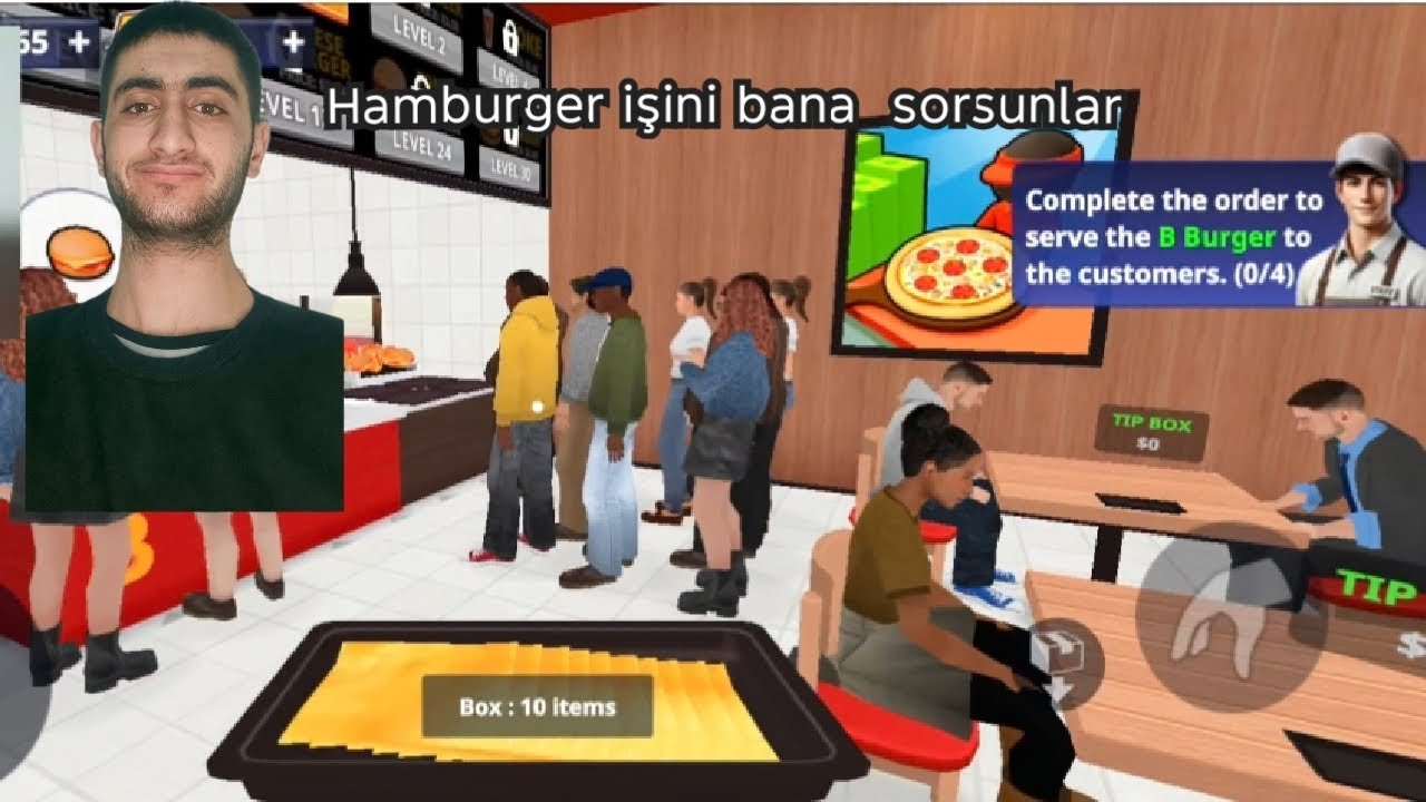 hamburger dükkanı  açtım işler baya iyi burger SİMULATOR 1.bölüm 