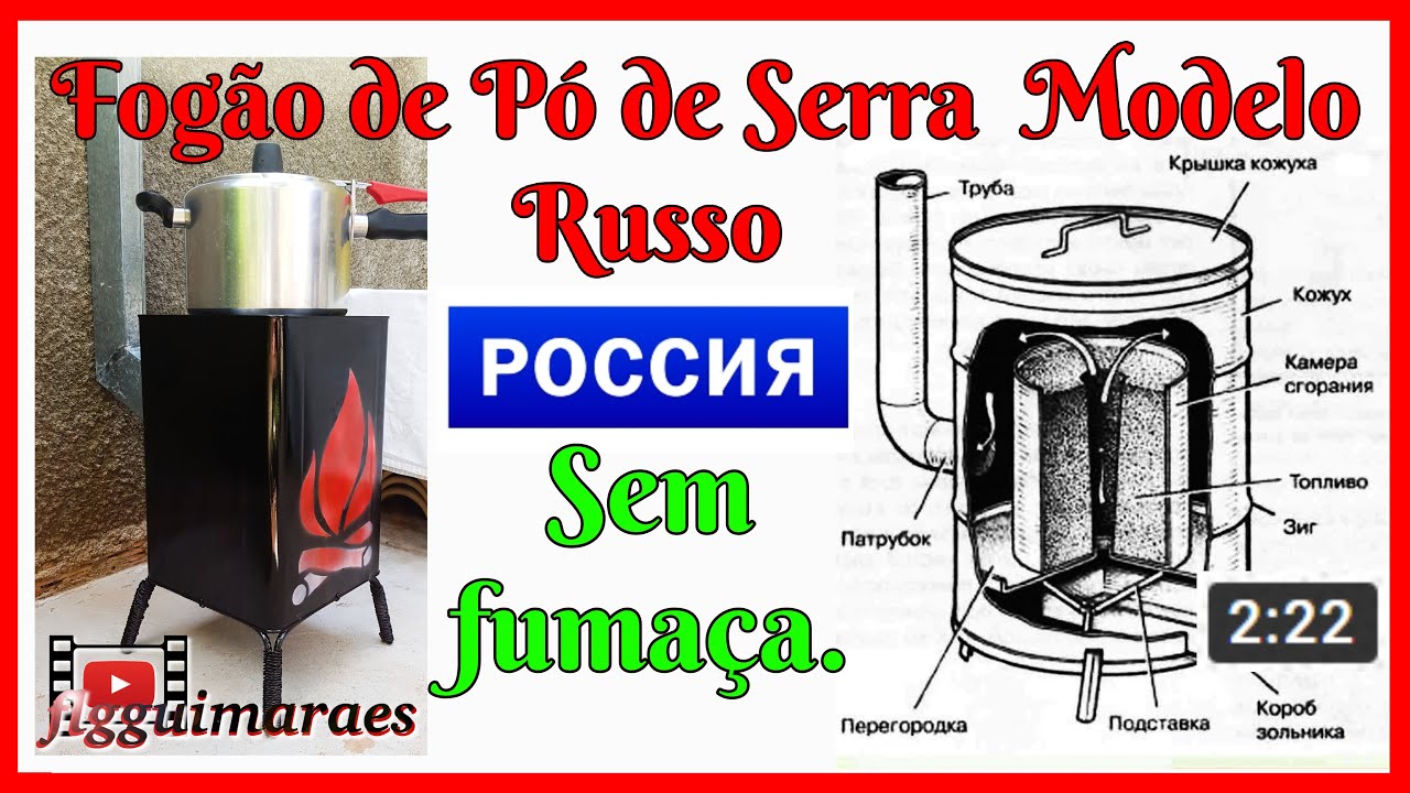Como Fazer Fogão de Pó de Serra Sem Fumaça.