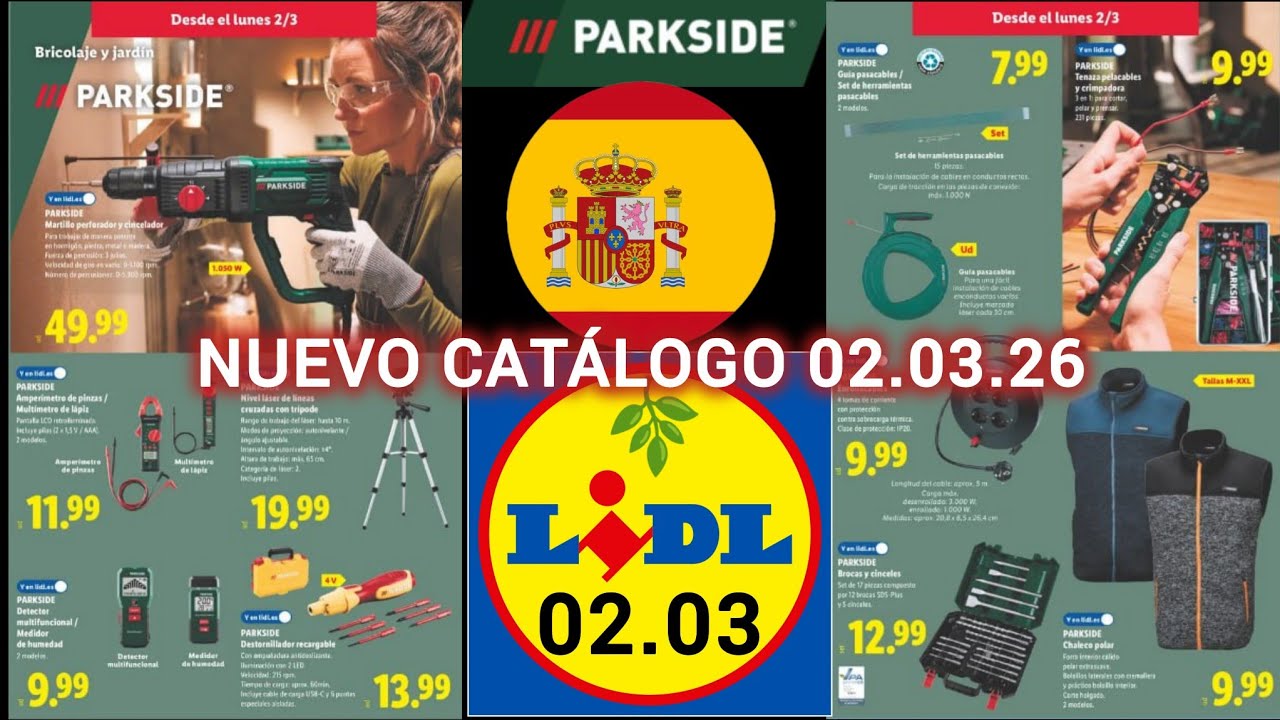 🌿 LIDL CATÀLOGO PARKSIDE 2.03.26 🌿 PROMOCIÓN DE LLEGADA TEXTIL BAZAR #lidlespaña #lidl