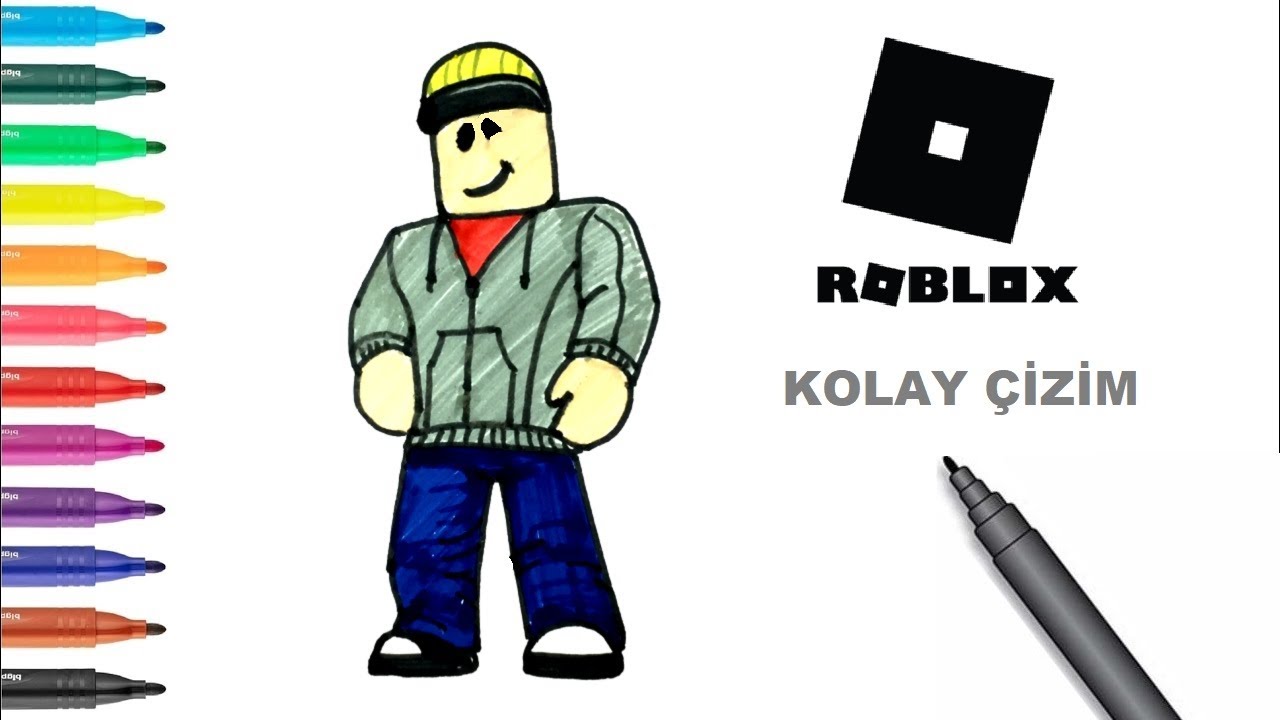 Простой рисунок Roblox | Как нарисовать Roblox?