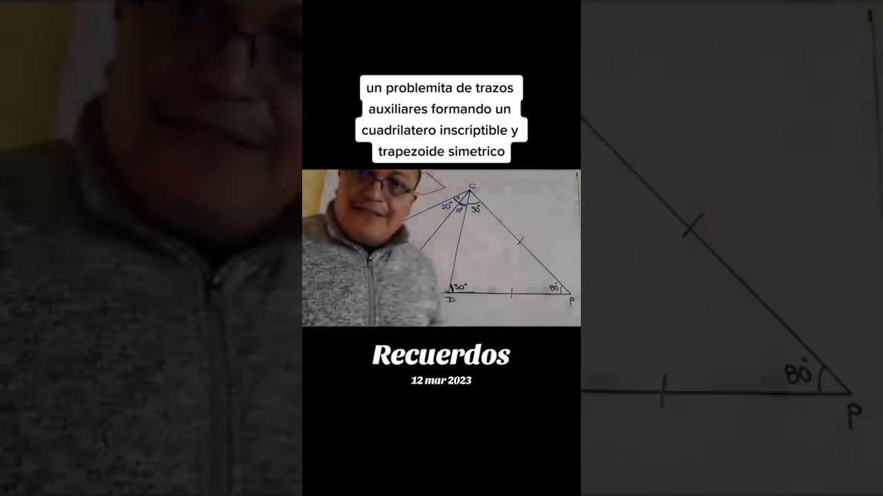 Resolviendo un ejercicio de construcciones geometricas formando cuadrilatero inscriptible 
