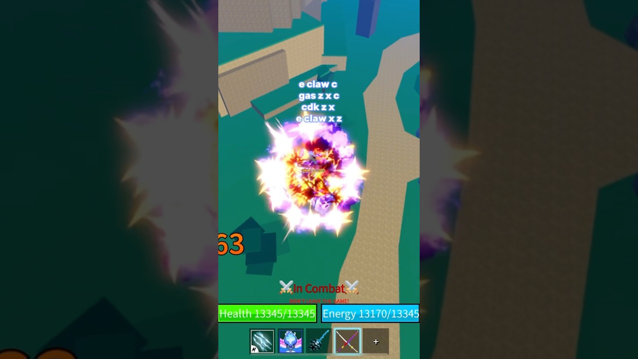 gas cdk e claw combo #bloxfruits #bestcombo #combo #combos #pvpcombo #roblox #opcombo #ez #fast