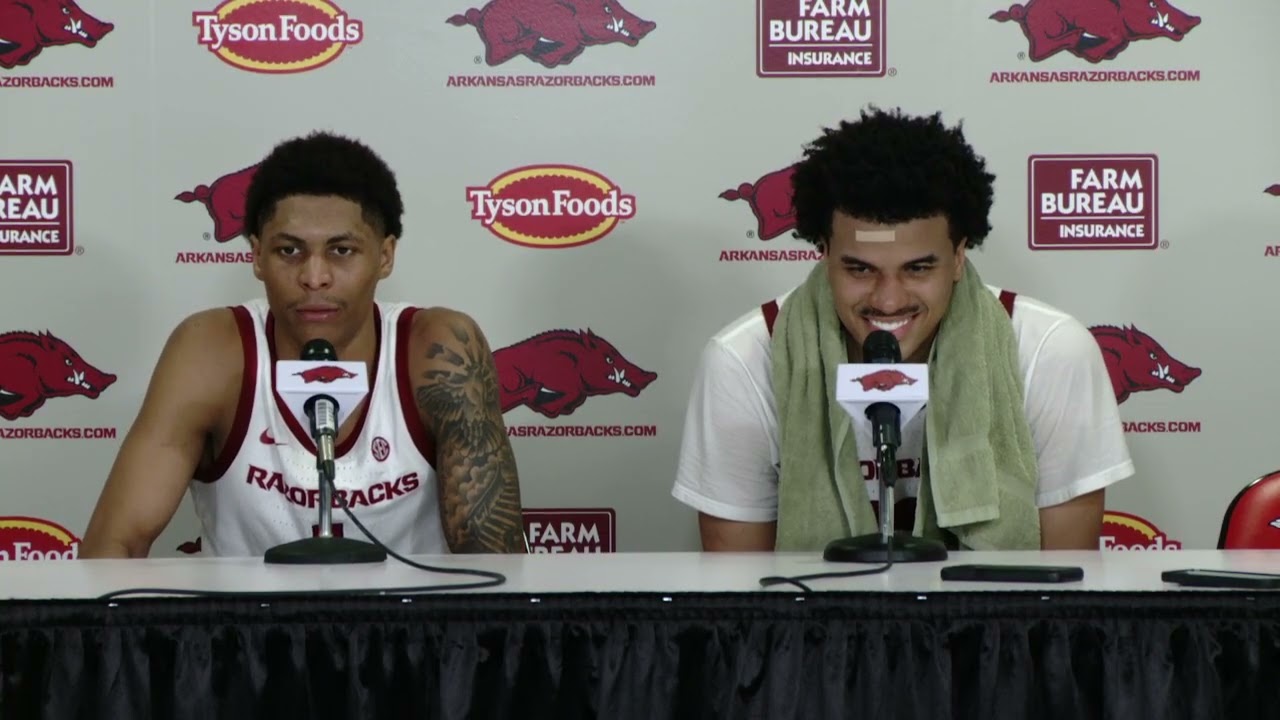 Meleek Thomas, Malique Ewin press conference: Arkansas 94, Missouri 86