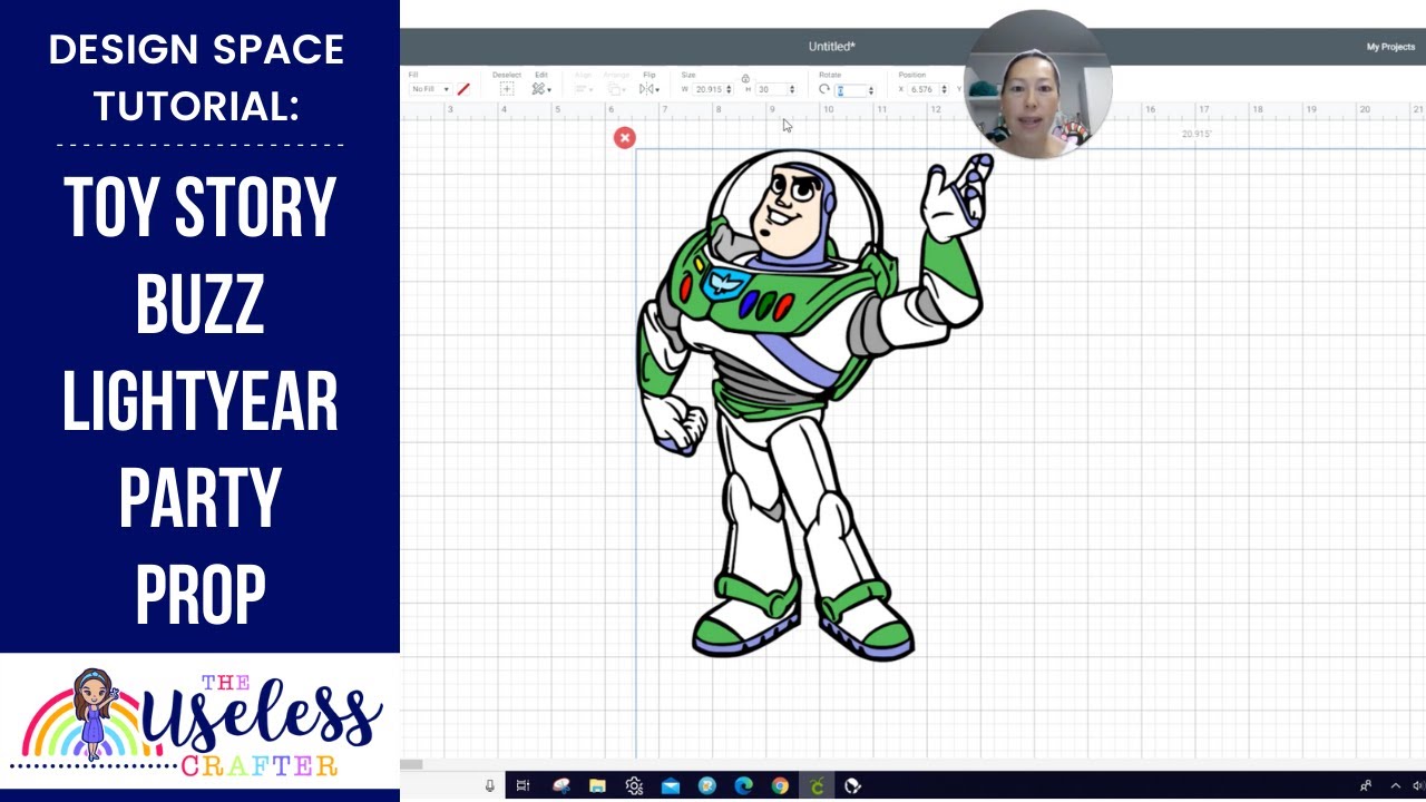 DIY Toy Story Buzz Party Decor Off The Mat Cricut Project Tutorial