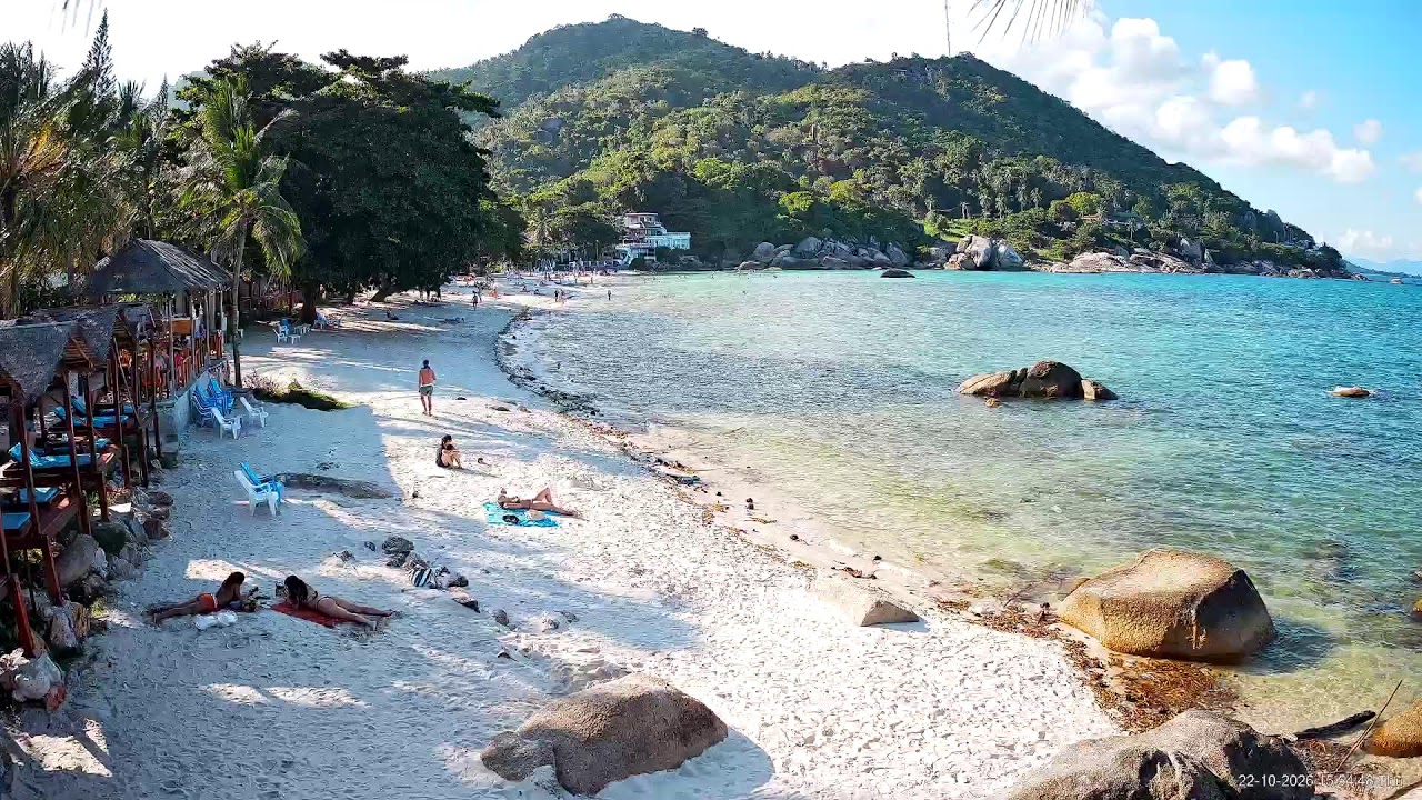 🔴 LIVE Crystal Bay Yacht Club Lamai | Koh Samui Beach Webcam | Thailand 24/7 | 2160p 4K