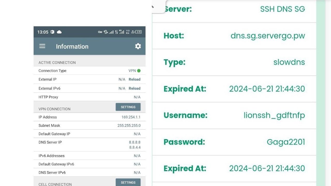 comment trouver le DNS de son réseaux, et comment créé son propre compte SSH(SLOWDNS) soit même✅✅✅