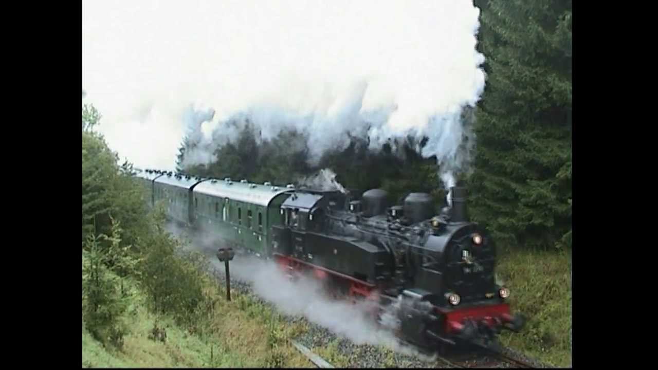 Festveranstaltung 100 Jahre Rennsteigbahn am 26.September 2004 mit 94 1292, 118 770 und 213 334