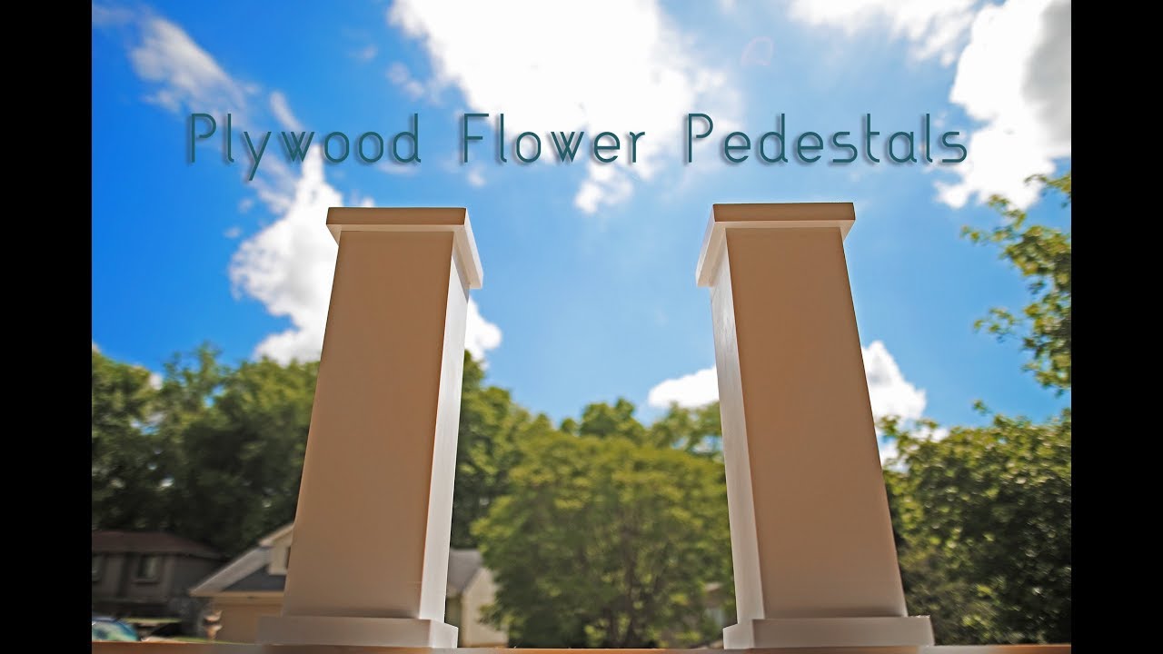 How to make Flower Pedestals or Small Columns // Woodworking // DIY // How To