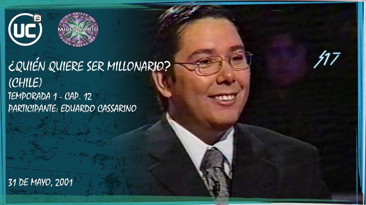 ¿Quién quiere ser millonario? Chile 2001 - Capítulo 12 | Participante: Eduardo Cassarino