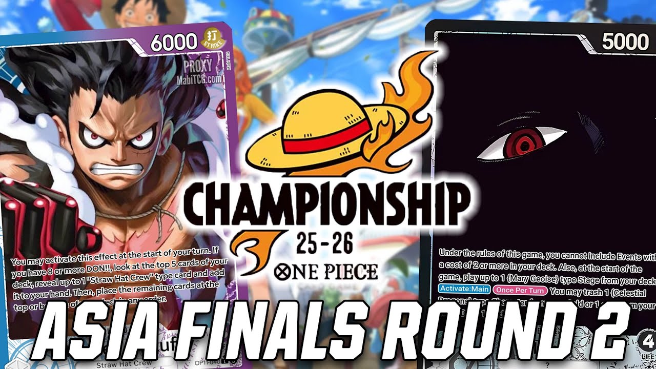 [OP14] OP11 UP Luffy vs. OP13 Imu || Asia Finals Round 2 One Piece Trading Card Game