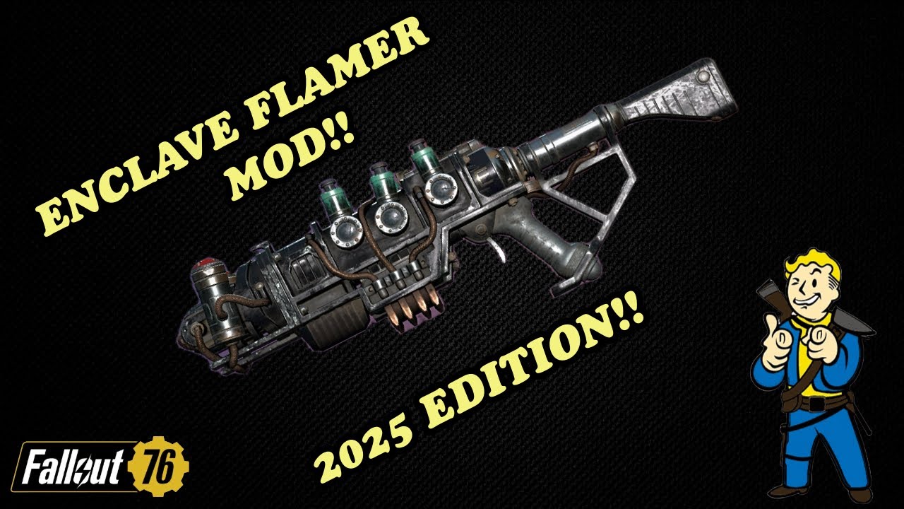 Fallout 76 - Мод «Огнемер Анклава» в 2025 году!!