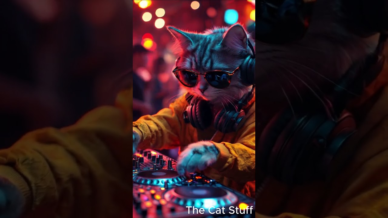 DJ Cat Drops Reggaeton Beats 🎶😻  Viral Meowsician #shorts #cat #reggaeton #music #thecatstuff