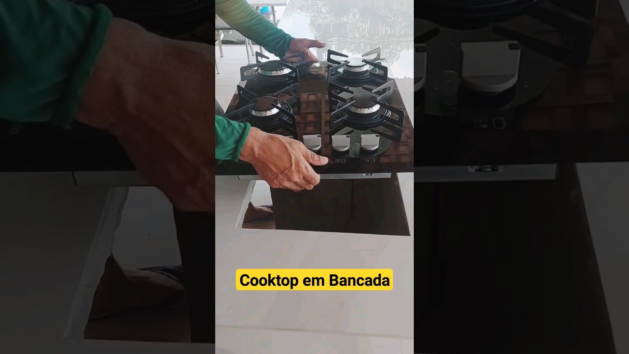 Como furar e colocar um Cooktop em Bancada #bancadas #fornos #cooktop