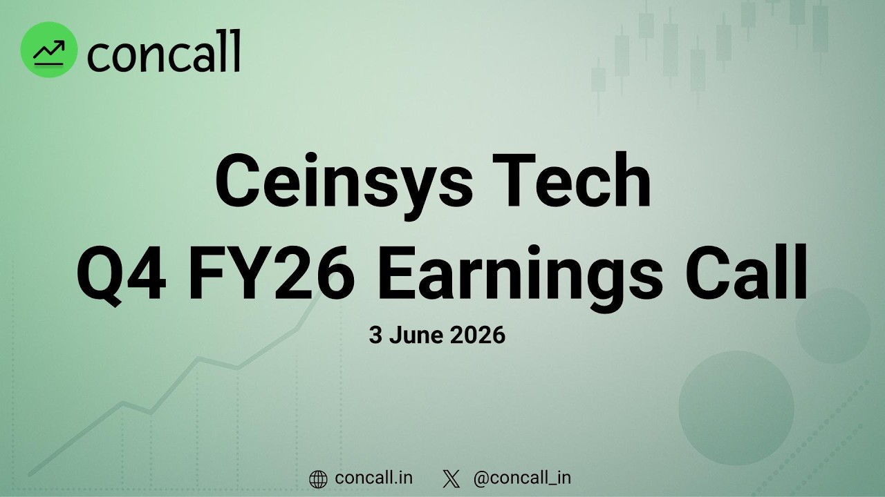 Ceinsys Tech Q4 FY26 Earnings Conference Call | Concall.in