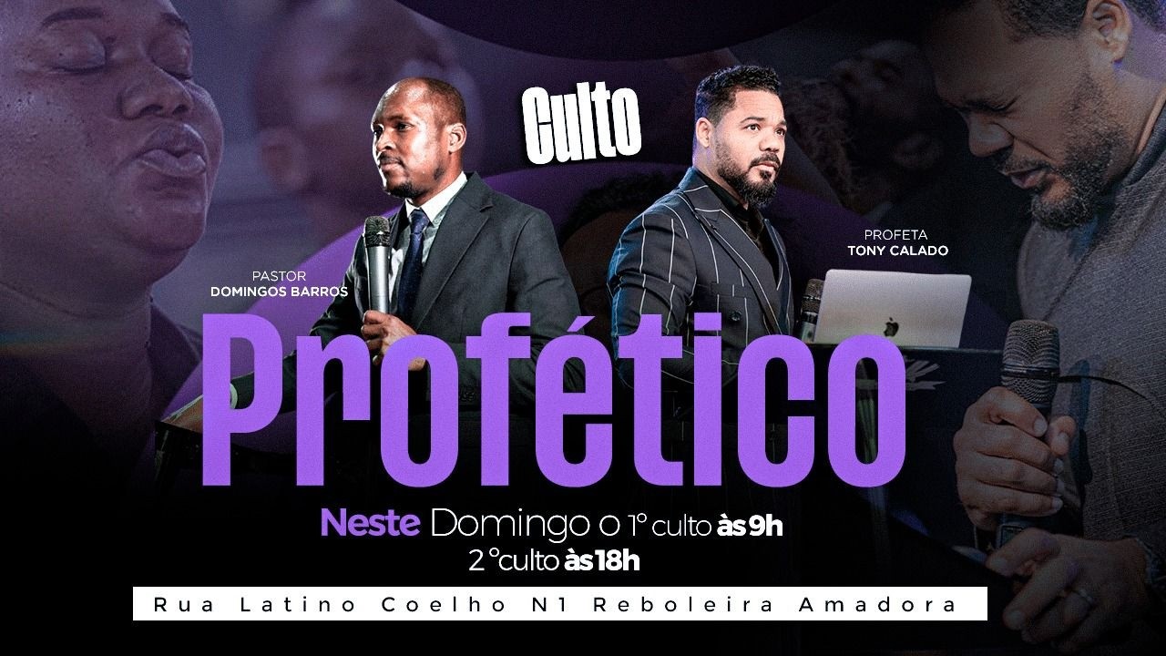 SEGUNDO CULTO PROFÉTICO DE DOMINGO | PR.DOMINGOS BARROS