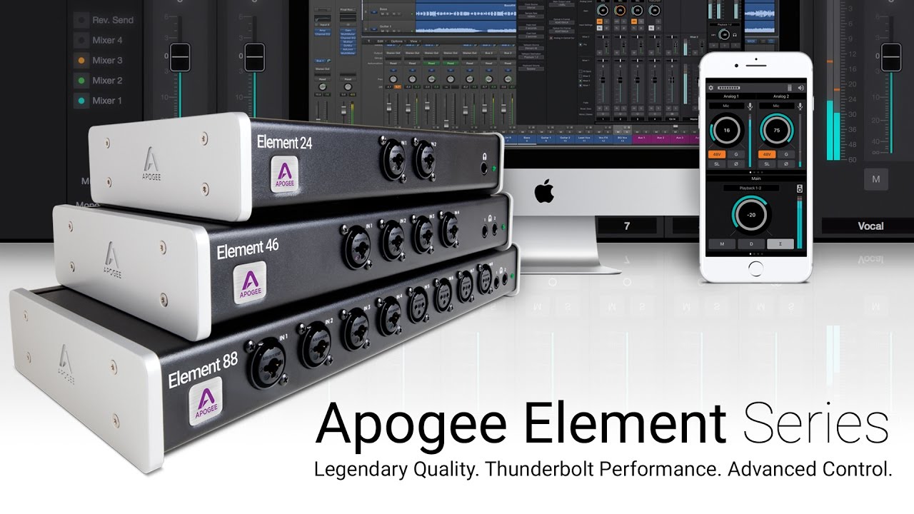 Apogee Element Series - Thunderbolt Audio Recording Interfaces