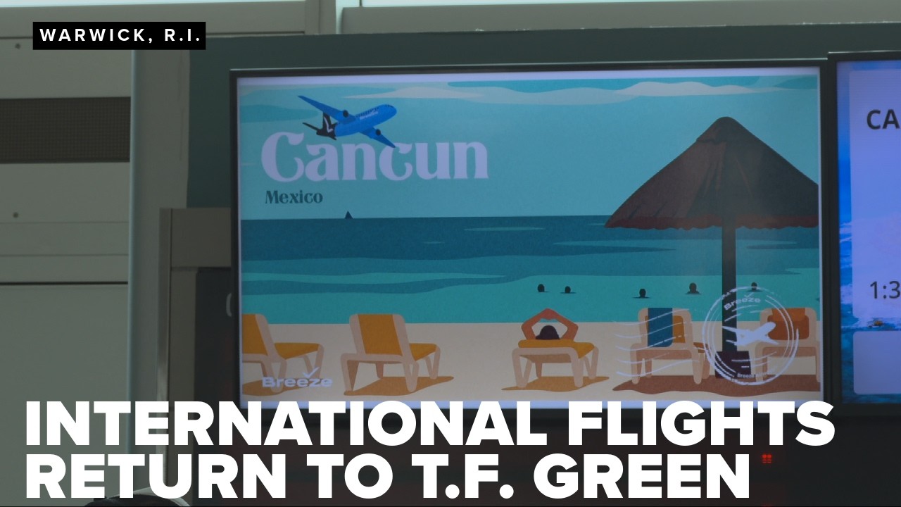 International travel returns to Rhode Island TF Green International Airport