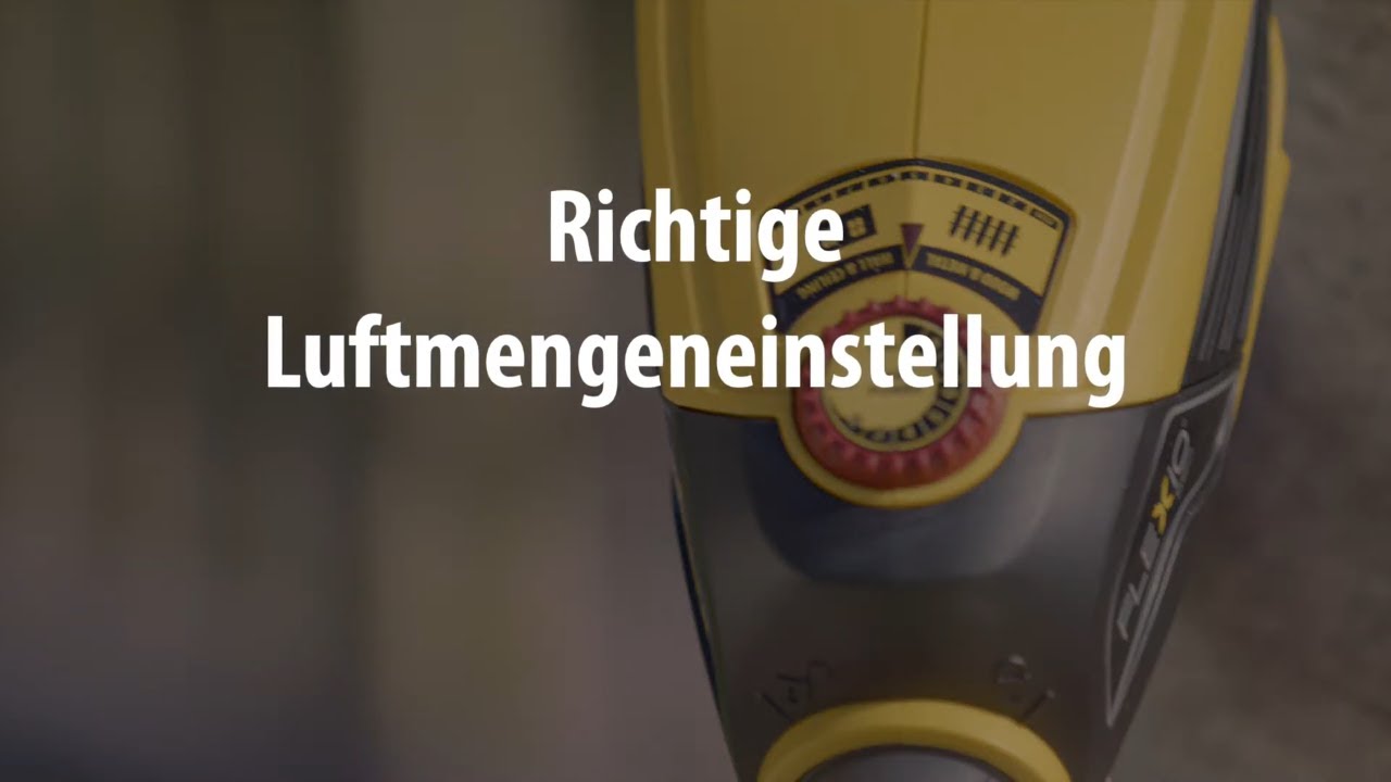 Richtige Luftmenge einstellen | Tipps und Tricks beim Spr&uuml;hen von Lacken und Lasuren | WAGNER