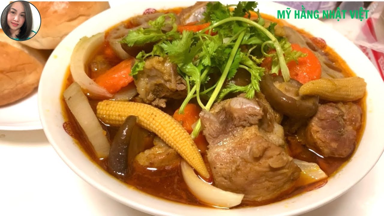 Sườn nấu nấm, món đãi tiệc rất ngon