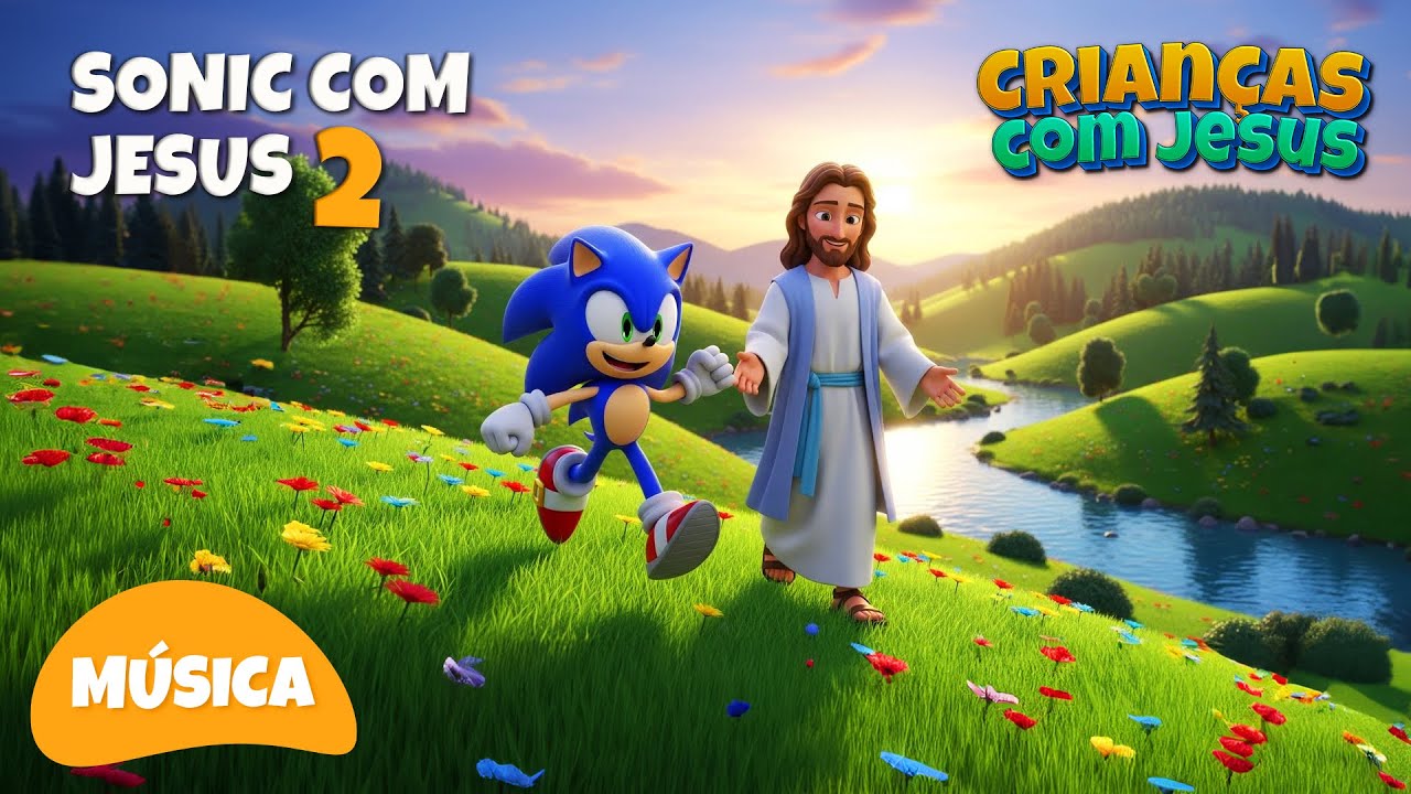 Sonic com Jesus 2 | Música infantil Gospel | Canções Cristãs | Louvor kids