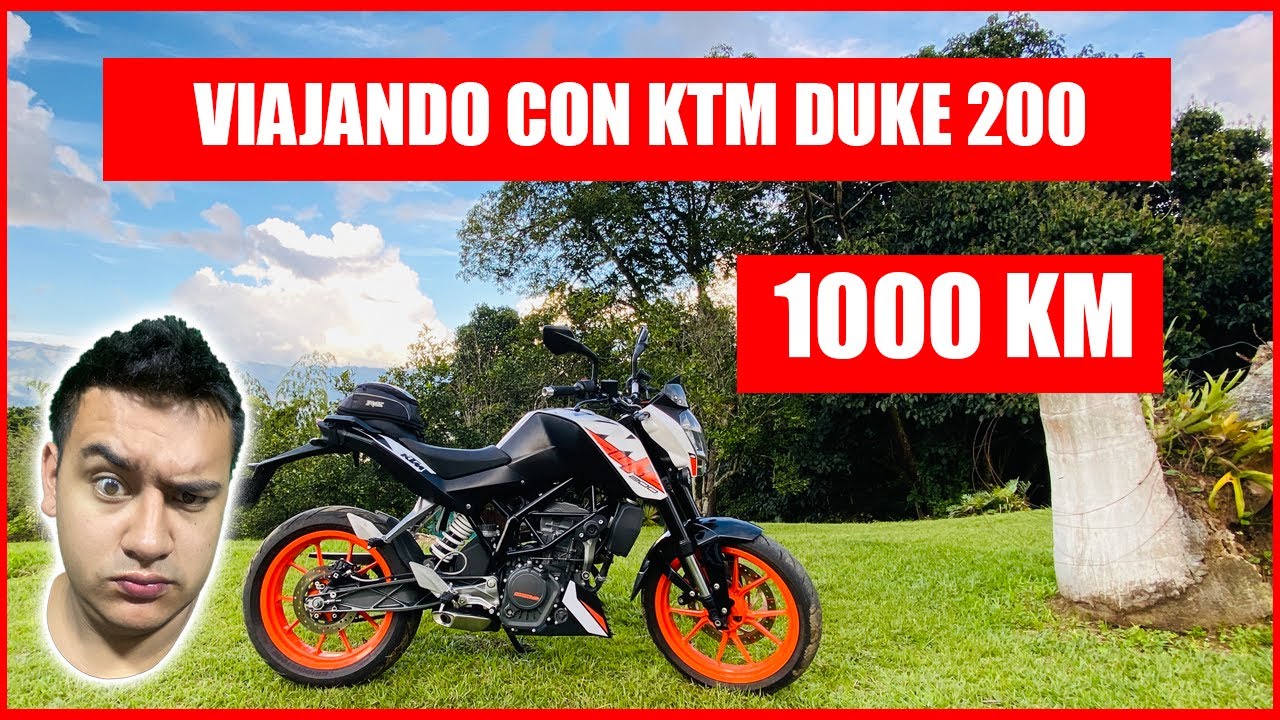 KTM DUKE 200 SIRVE PARA VIAJES RECORRI 1000 KILOMETROS