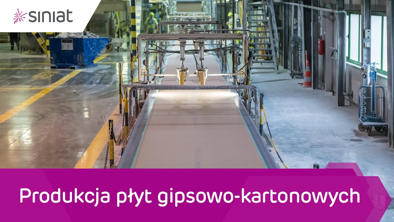 Produkcja płyt gipsowo-kartonowych w technologii Siniat