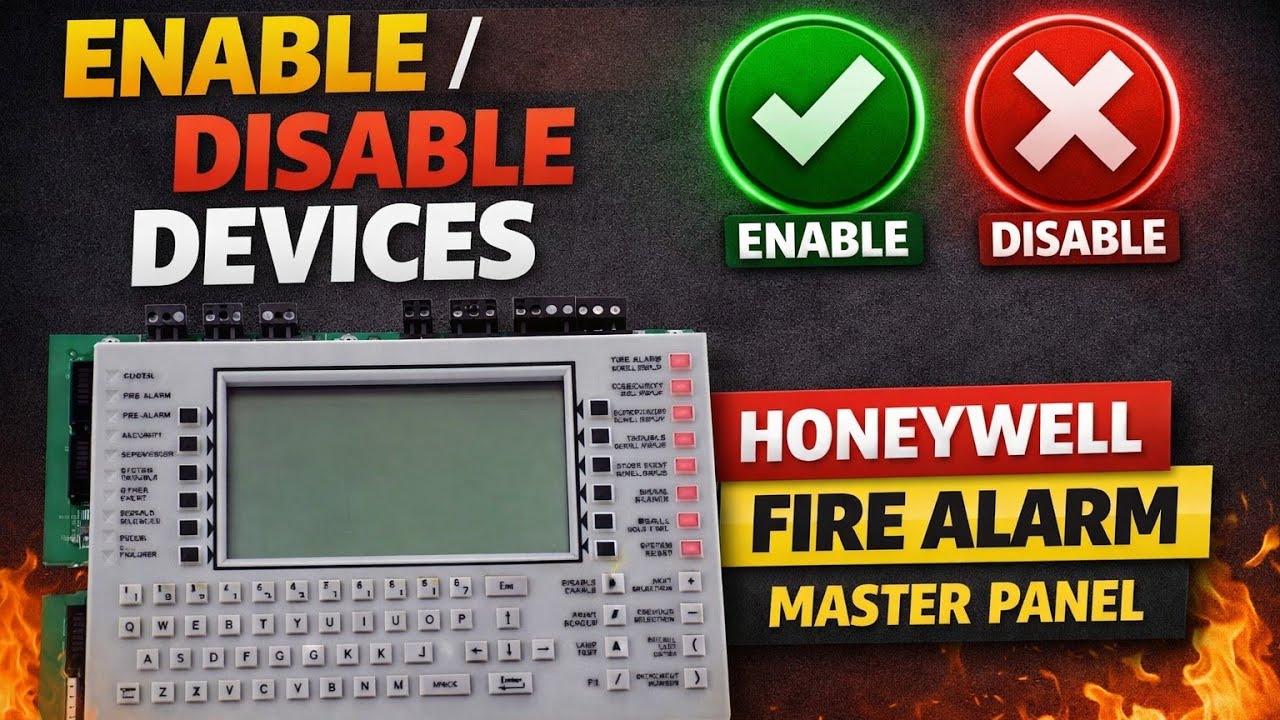 Fire Alarm System Training : Enable & Disable Devices in Honeywell Master Panel 