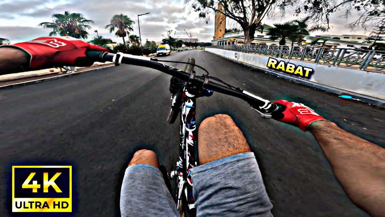 جولة سريعة في مدينة الرباط فاحياء يعقوب المنصور ب downhill