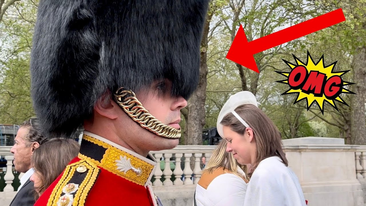 The MOST Handsome Guard Brushes Shoulders With Public!