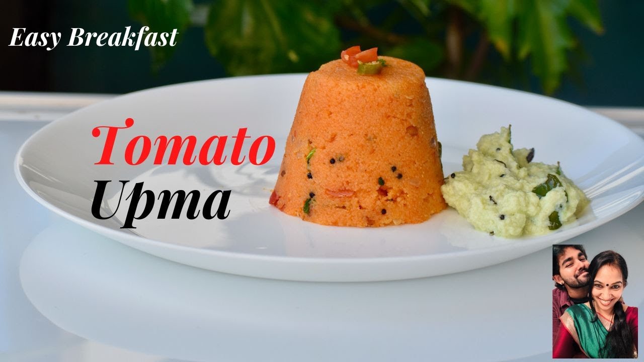10 മിനുട്ട് കൊണ്ട് അടിപൊളി ബ്രേക്ഫാസ്റ്റ്|Easy Tasty Tomato Upma&Coconut Chutney |തക്കാളി ഉപ്പ്മാവ്