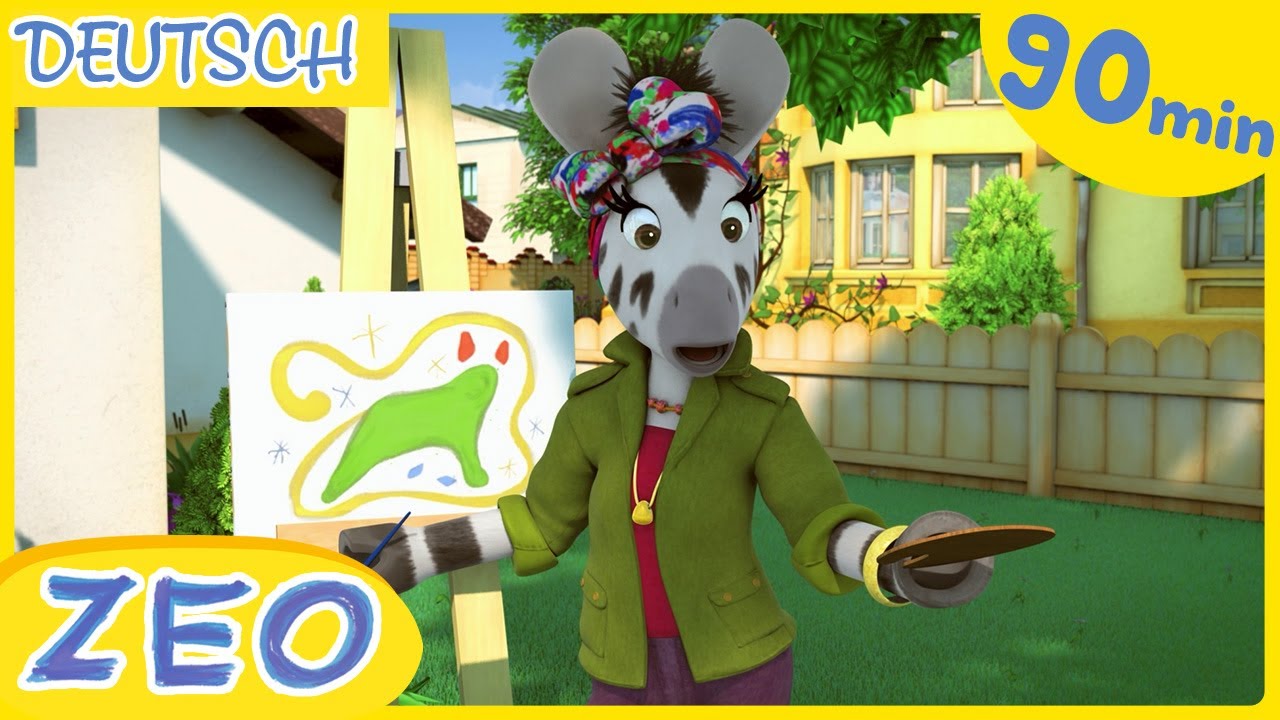 Kreativzeit mit Zou! 🎨 Farbe, Fantasie und Bühne!| ZEO auf Deutsch 🦓