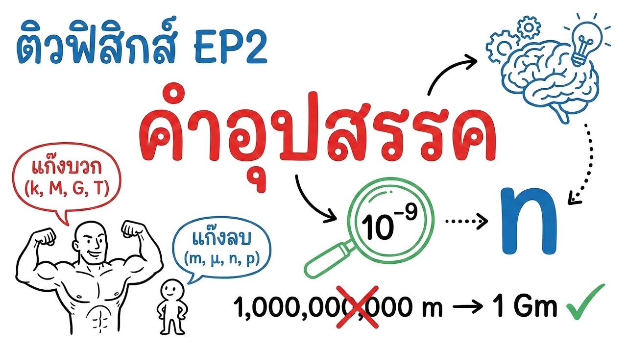คำอุปสรรค และการแปลงหน่วยคำอุปสรรค (แถมสูตรจำแม่น) - ติวฟิสิกส์ EP2