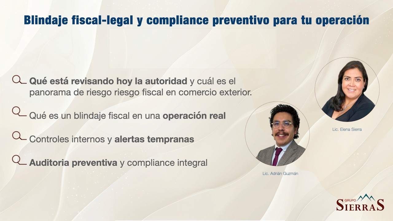 Webinar Blindaje Fiscal–Legal y Compliance Preventivo para tu Operación