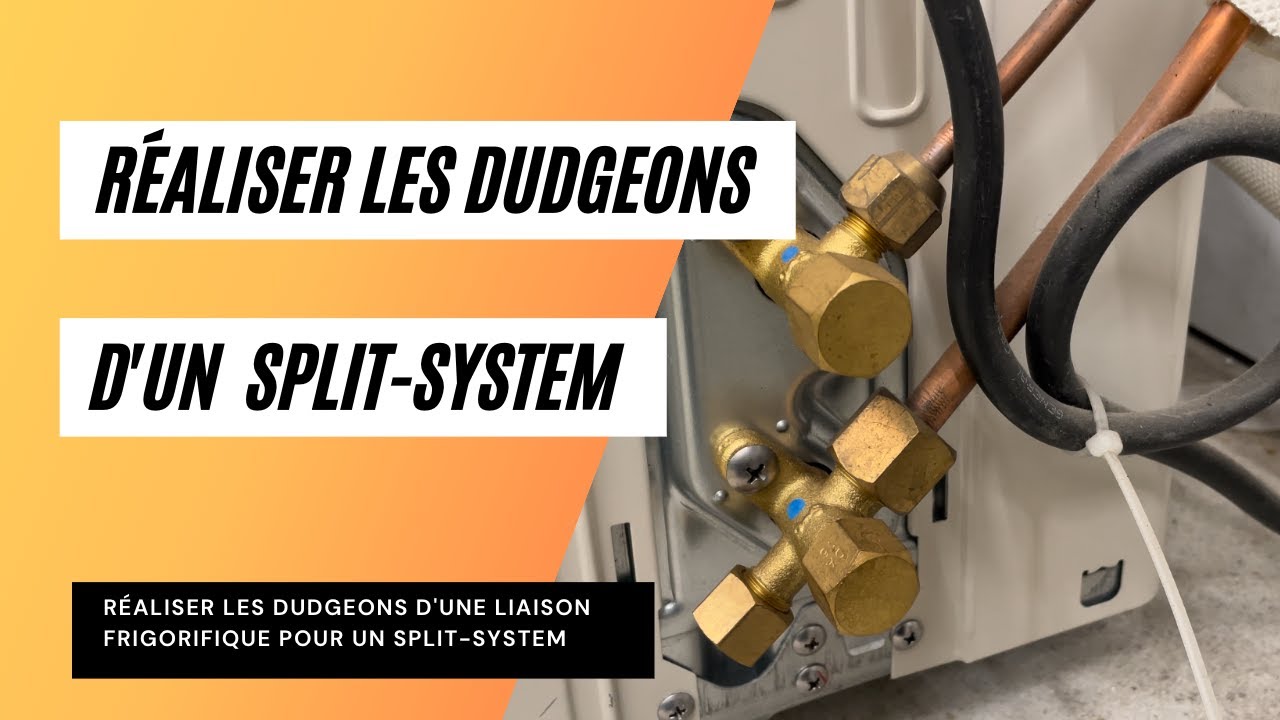 Réaliser les dudgeons d'une liaison frigorifique d'un split-system, d'une PAC