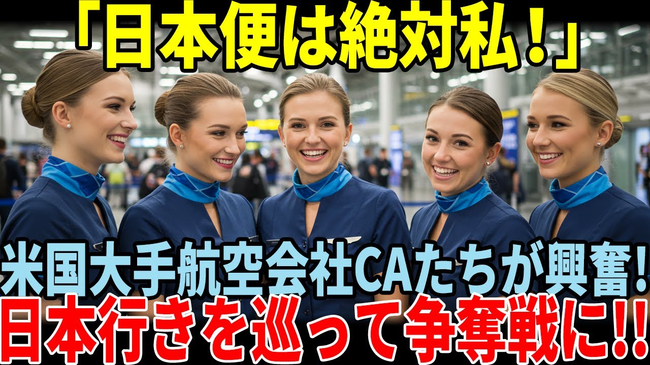 【海外の反応】「日本は別格よ…」アメリカの大手航空会社デルタ航空のCA達が日本行きのフライトにどうしても搭乗したがる本当の理由【日本称賛】