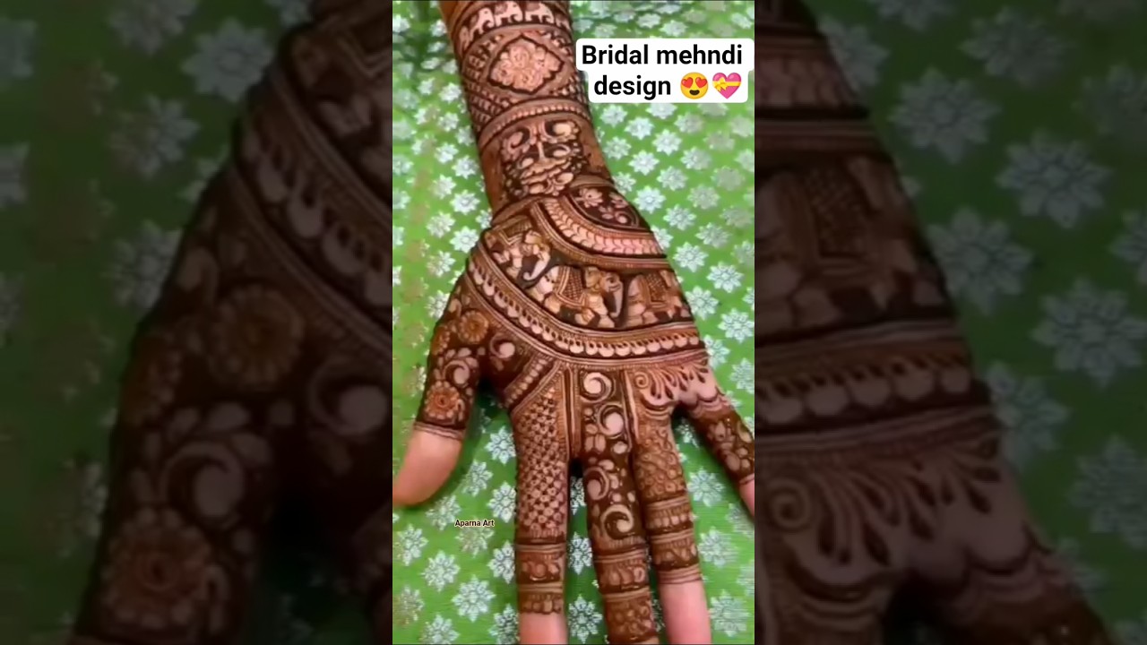 😊 Beautiful bridal mehndi tutorial video 
