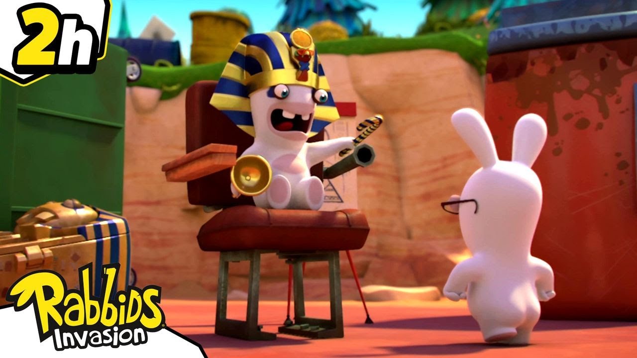 &iexcl;Oh no, los Rabbids est&aacute;n malditos!| Rabbids La Invasi&oacute;n| Nueva compilaci&oacute;n 2H |Cartoon para ni&ntilde;os