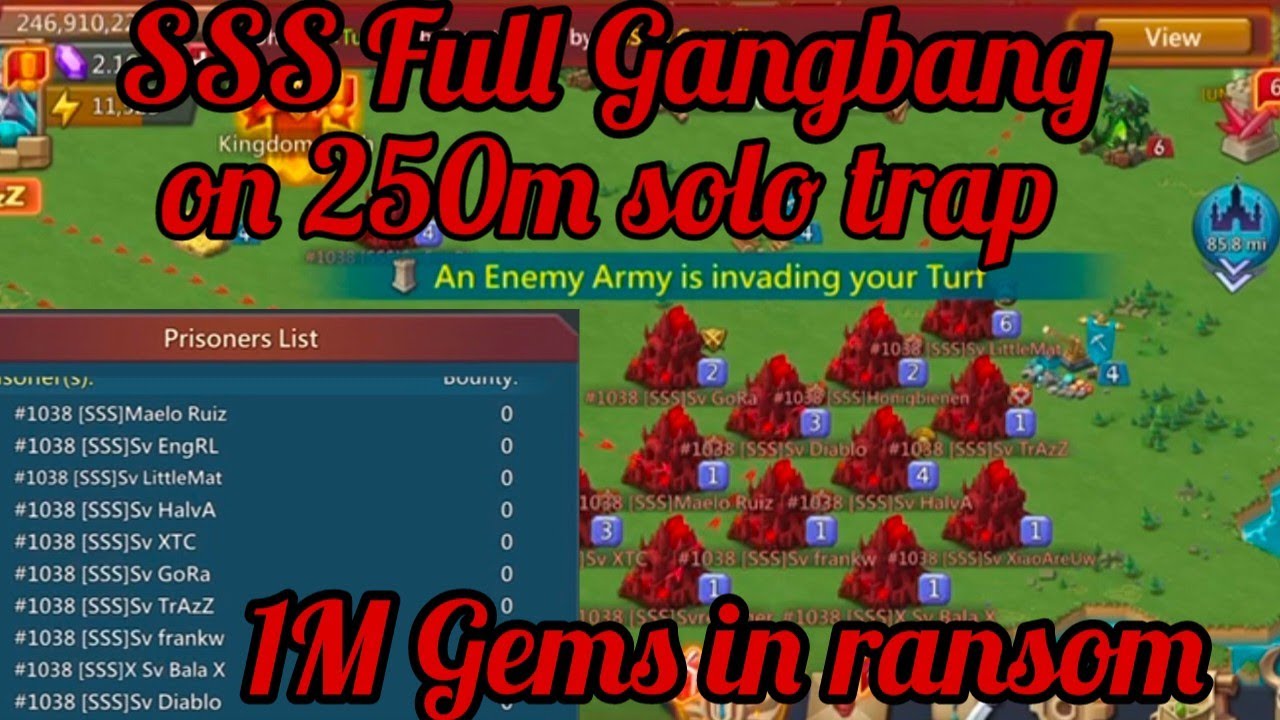 70+ solo hits on my 260m solo trap by emperors account Kaptan Eko,Pepsi star rallies Lordsmobile