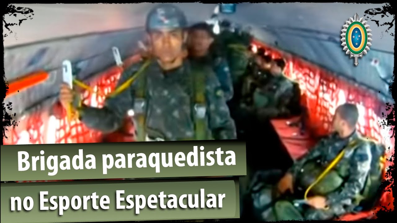 Brigada paraquedista no Esporte Espetacular
