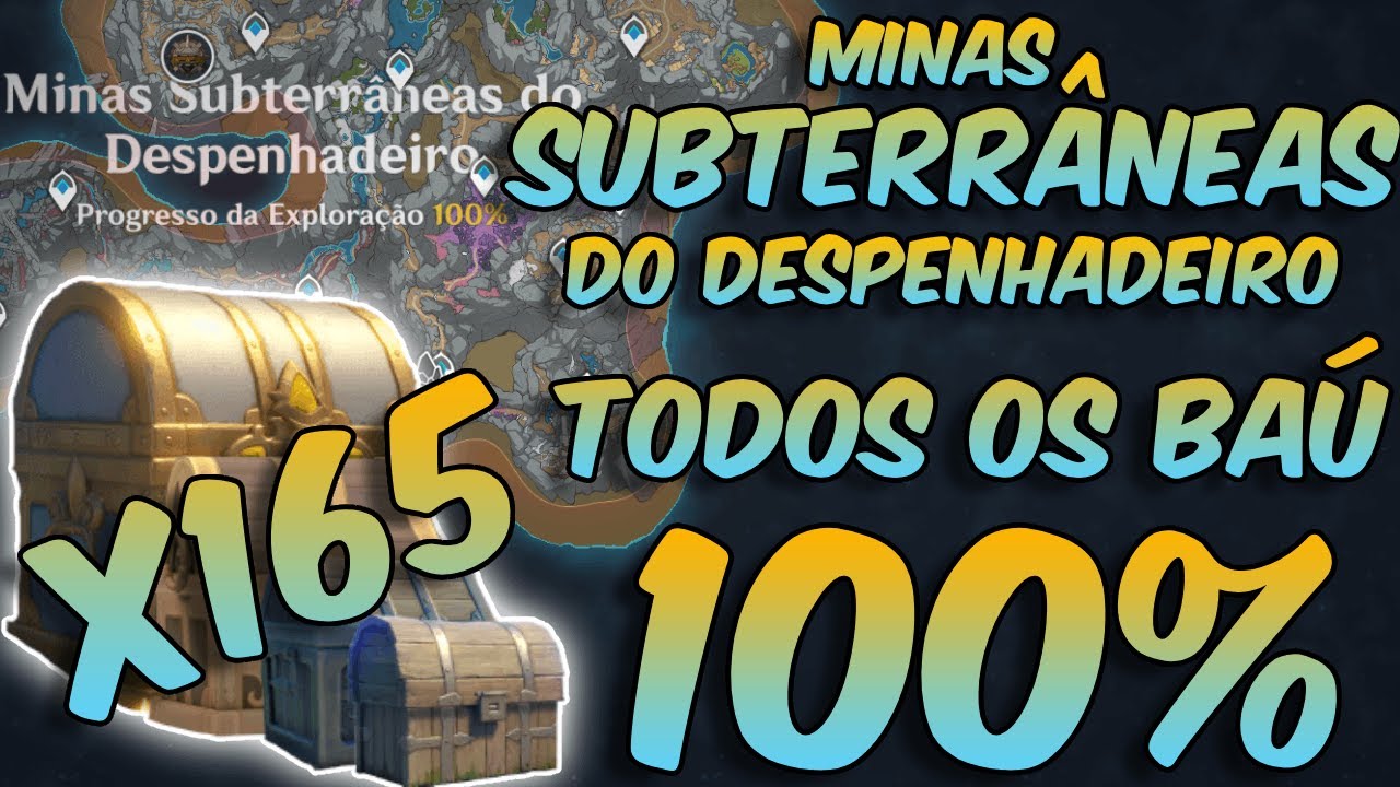 MINAS SUBTERR&Acirc;NEAS DO DESPENHADEIRO 100% TODOS OS BA&Uacute; DE LIYUE | Genshin Impact