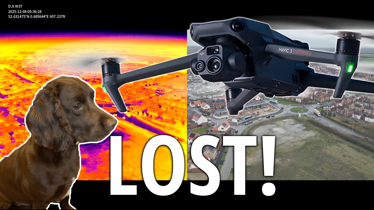 Searching for lost dog Bruce with a DJI Mavic 3T thermal drone.
