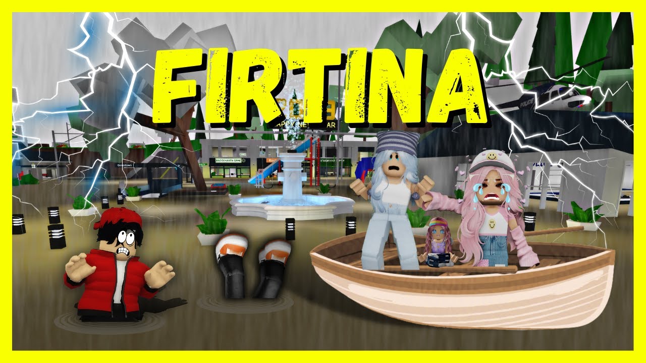 BROOKHAVEN'DA ÇILGIN FIRTINA🐝ROBLOX Brookhaven🏡RP