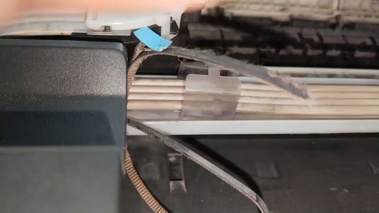 Epson l360 all in one printer red  light problem and head belt cut inside