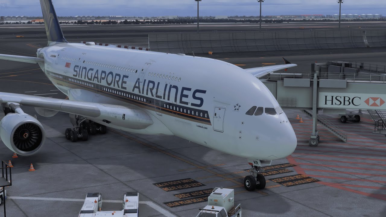 Microsoft Flight Simulator Flying the big Bird | SIA892 | WSSS - VHHH