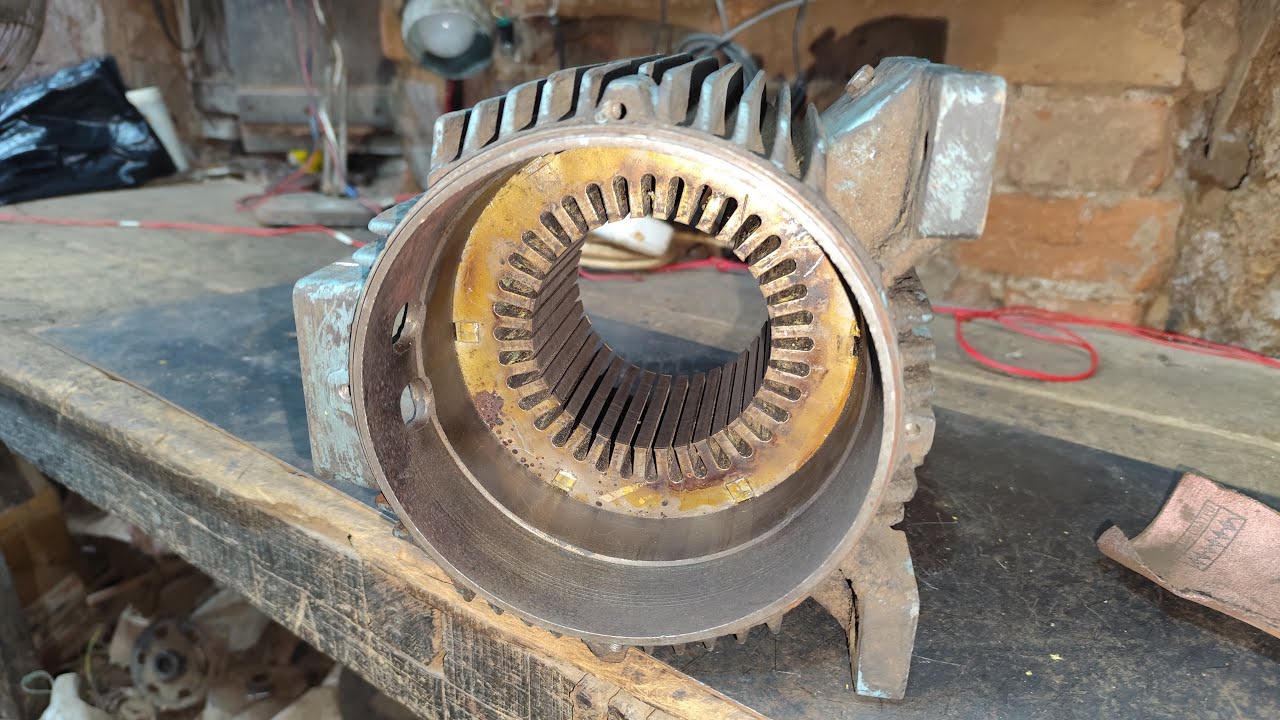 3.7 kw ABB 1460 RPM electric motor winding l how the alternators works l three phase motors l motor