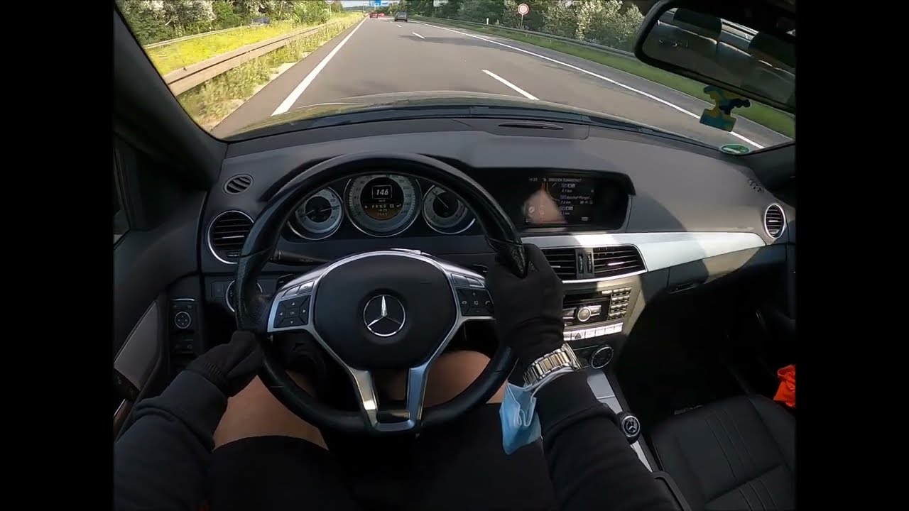 Mercedes Benz C250 CGI AVANTGARDE 7G TRONIC AMG PAKET | #POV TEST DRIVE AUTOBAHN #8