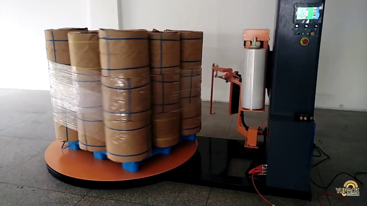 Automatic stretch wrapper | automatic pallet wrapping machine