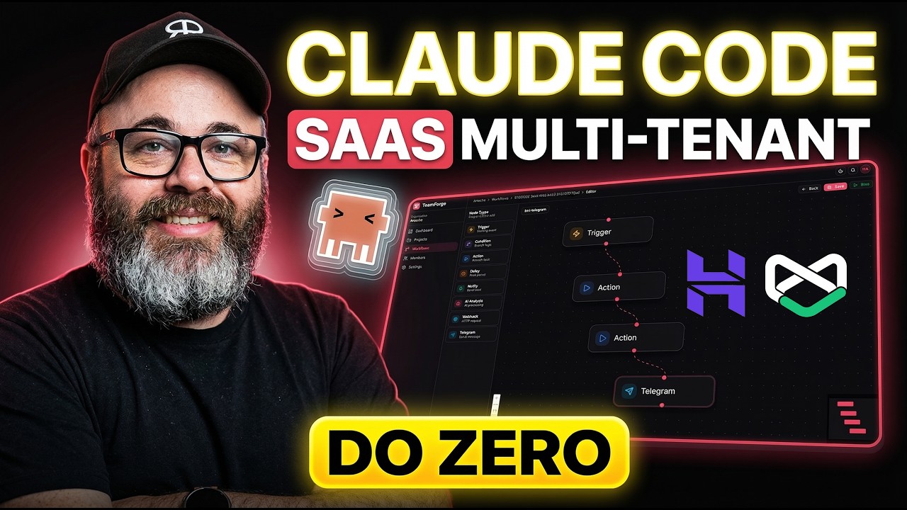SaaS Multi-Tenant COMPLETO com Claude Code: Next.js + Postgres + ReactFlow
